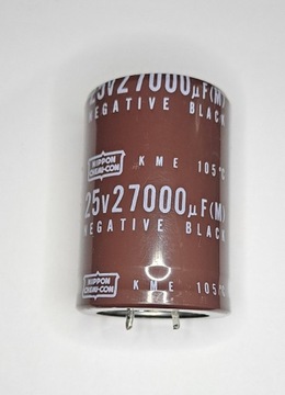 25V 27000uF KME Nippon Chemi-Con kondensator elektrolityczny 35x52mm 105°C 