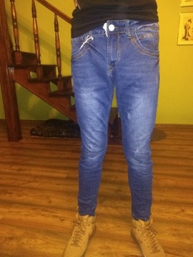 Spodnie męskie jeansowe niebieski M.Sara r 32