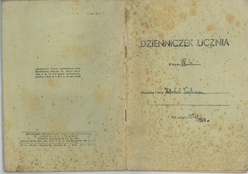 dzienniczek ucznia 1956