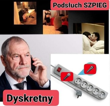 Podsłuch GSM SZPIEG w LISTWIE/ 2 MIKROFONY! PROFESJONALNY SZPIEG! NOWOŚĆ