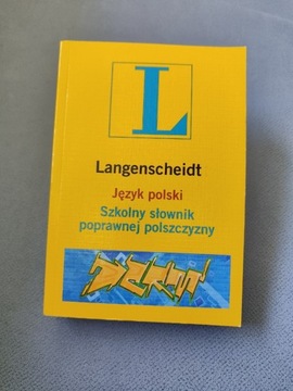 Szkolny słownik poprawnej polszczyzny Langenscheid