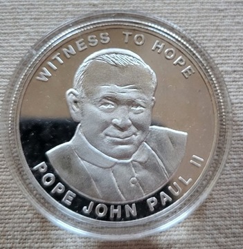 Jan Paweł II Świadek Nadziei 1000 shilings