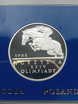 Moneta 500 zł 1987 r Olimpiada Seul srebro 