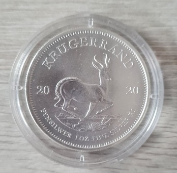 Srebrna Moneta Krugerrand 1 Uncja 2020r.