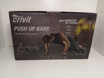 Uchwyty treningowe do pompek push up Crivit 2sz.