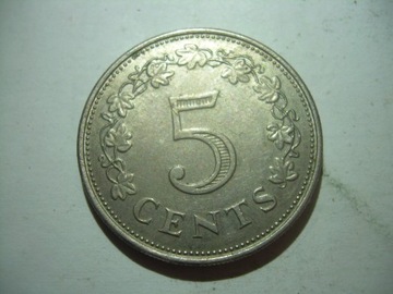 Malta 5 cent 1972