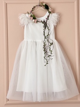 Biała sukienka Paula Midi