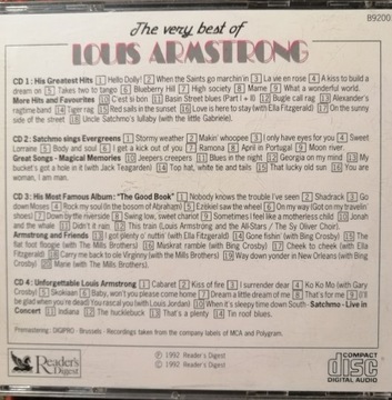 The very best of Louis Armstrong 4 cd set. 