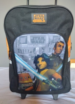 Plecak chłopięcy na kółkach z motywem "Star Wars” 