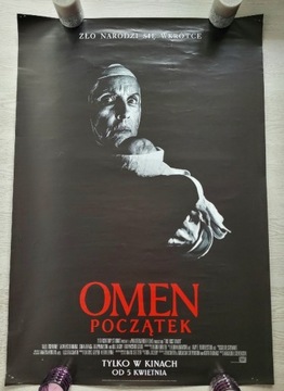 Plakat kinowy z filmu Omen Początek horror