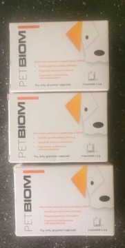 3x PETBIOM 21g., probiotyk dla psa, kota, królika