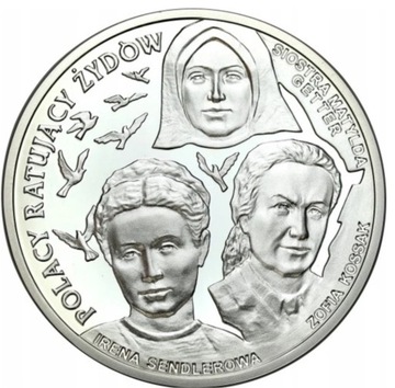 20 złotych 2009 Polacy ratujący Żydów - SREBRO