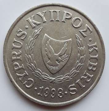 Cypr 20 centów, 1993