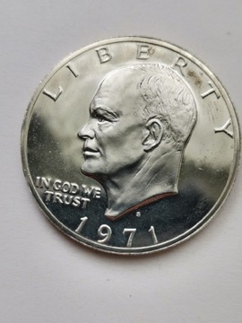 USA 1 dolar 1971 oryginalna piękna moneta. Srebro 