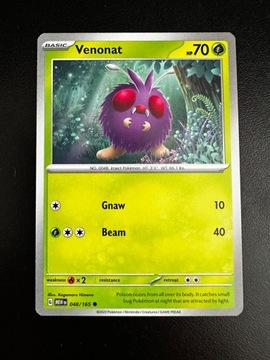 Karta Pokemon Venonat 048/151 MEW 151