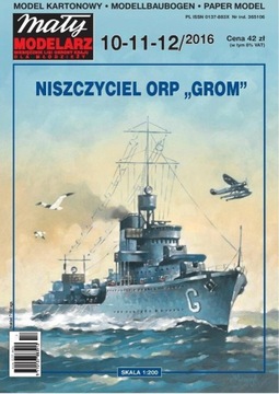 Mały Modelarz 10-11-12 2016 ORP GROM 1:200 model