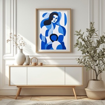 Plakat dekoracyjny 30x40cm Niebieska postać 2