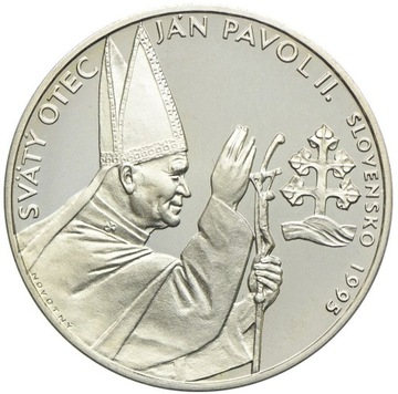 moneta / medal srebro Słowacja, Jan Paweł II 1995