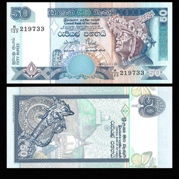 Banknot - Sri Lanka 50 Rupees 1995 - stan UNC