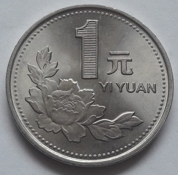 CHINY- 1 yuan z 1993 r, mennicza