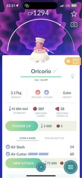 Pokemon GO - REGIONALNY Oricorio (wymiana)