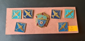 Odznaki przypinki samoloty ZSRR lotnictwo