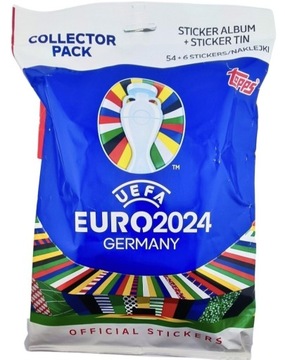 Euro 2024 Collector Pack 60 naklejki  album puszka