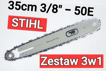 STIHL 211 Prowadnica 35cm Łańcuch 3/8" KANCIAK 1,3