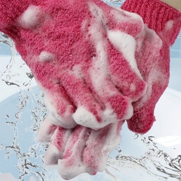 Rękawiczki pod prysznic, zluszcajace, kąpielowe, pilling