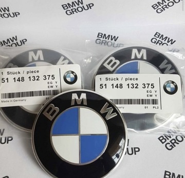 EMBLEMAT BMW 82 MM E60 E61 ZESTAW 2 SZT 