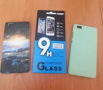 Szkło hartowane do Huawei P8 lite 2017 + 2 x Etui