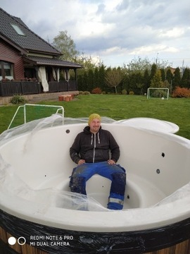 Balia ogrodowa 2,25 jacuzzi gorąca beczka hot tub 