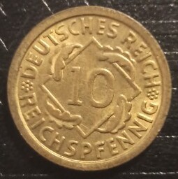 10 Reichspfennig 1935 E MENNICZA