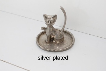 podstawka na biżuterię, silver plated vintage