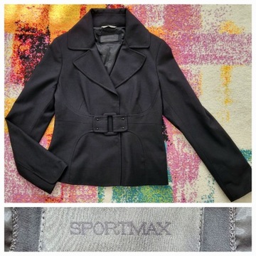 Sportmax r. 36 marynarka czarna 