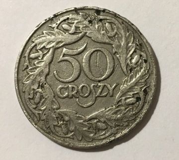 Moneta 50 gr 1923 rok RP metal