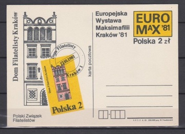 CP 798 - Europejska Wystawa Filatelistyczna Kraków