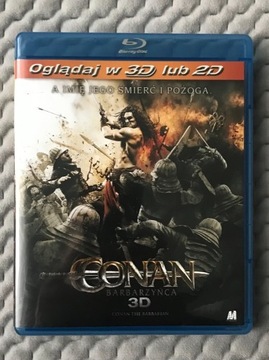 "Conan Barbarzyńca" Blu-ray 3D/2D (lektor PL) NOWA