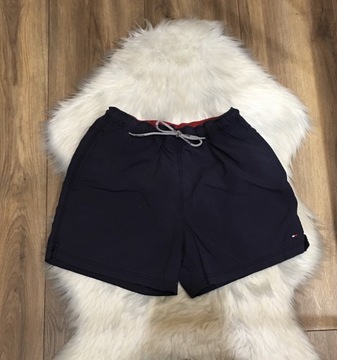 Granatowe spodenki szorty Tommy Hilfiger S