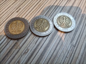 Pieciozlotowki  monety