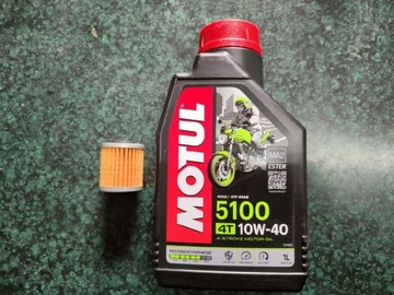 Olej+Filtr Motul 5100 1L 10W40 Yamaha YZF R125 WR 