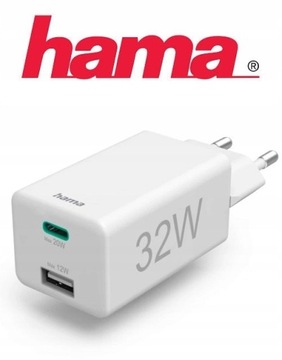 Szybka ładowarka Hama MINI 32W USB-C i USB-A