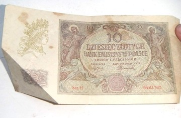 10 złotych 1940 Seria H