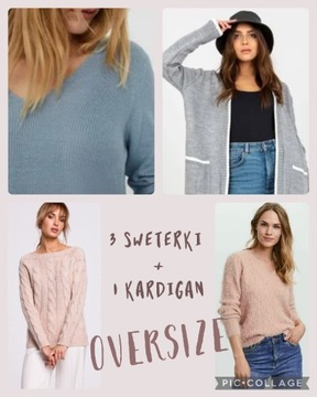 ciepły sweter OVERSIZE S/M/L NOWE i j.nowe WYBIERZ