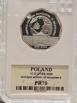 10 zł 2006 r 100-lecie Szkoły Głównej Handlowej w 