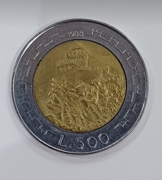 San Marino - 500 lira - 1988r. 