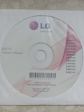 Oprogramowanie TV/Monitor LG 12 wersji na 1 płycie