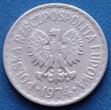 1 zł  1974 r. z obiegu 