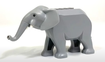 Lego elephant2c02 Słon Szary Nowy