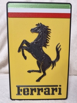 Ferrari logo ramka lampka